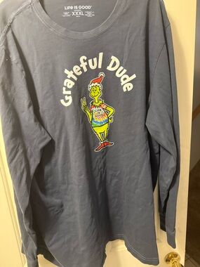 Life Is Good Crusher XXXL Mens Tee - Slate Gray